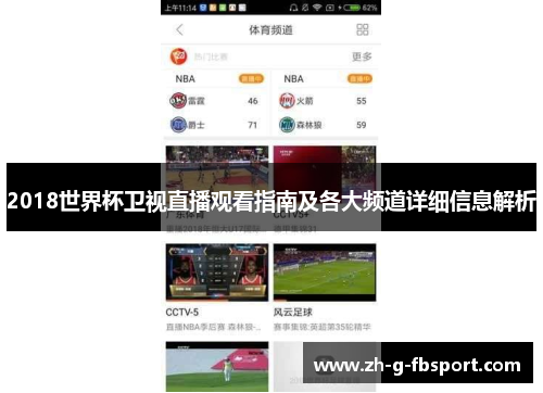 2018世界杯卫视直播观看指南及各大频道详细信息解析