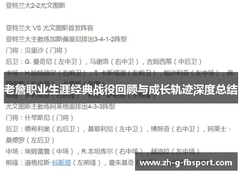 老詹职业生涯经典战役回顾与成长轨迹深度总结